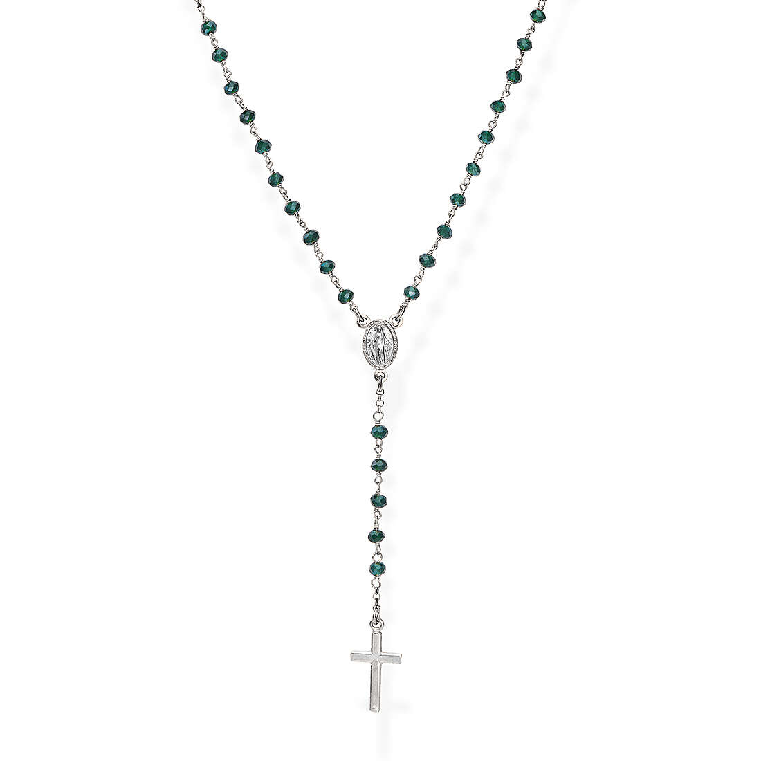necklace woman jewel Amen Rosari with crucifix CROBVB4