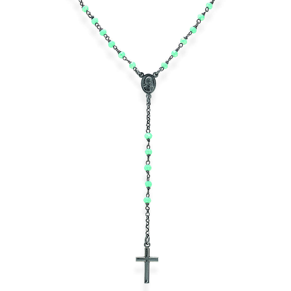 necklace woman jewel Amen Rosari with crucifix CRONT4