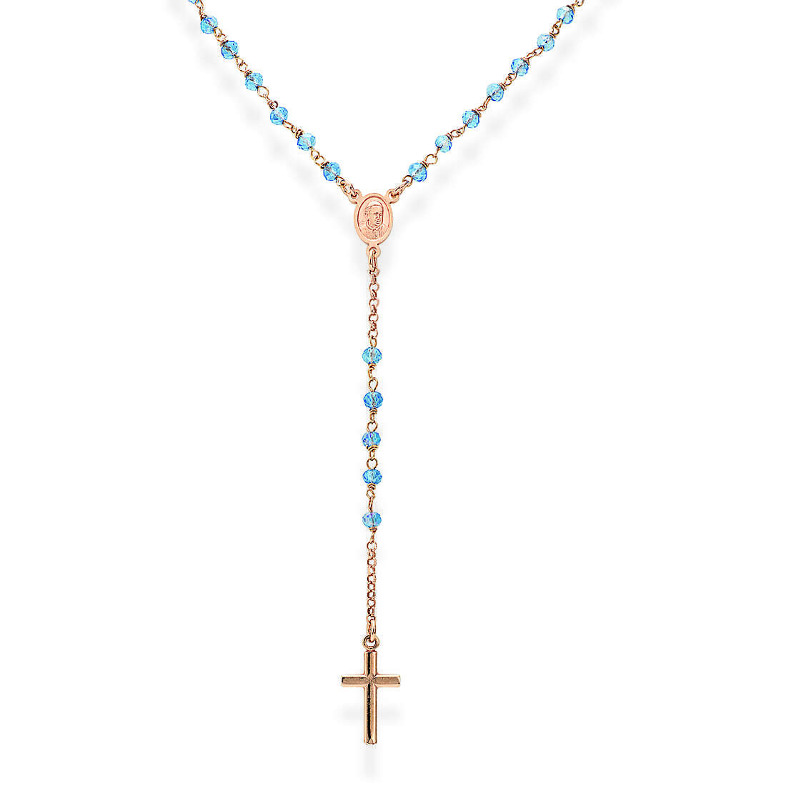 necklace woman jewel Amen Rosari with crucifix CRORC4