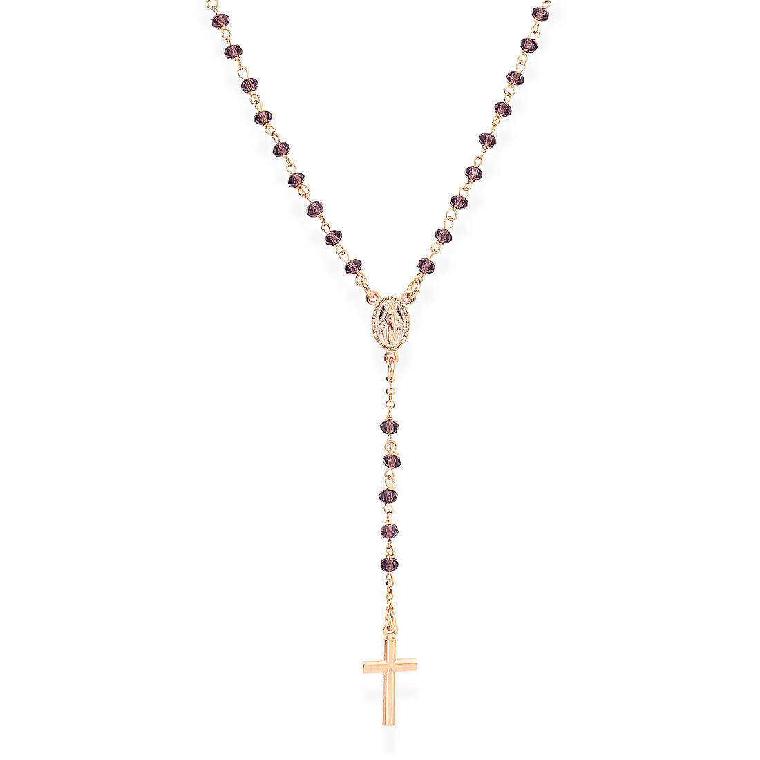 necklace woman jewel Amen Rosari with crucifix CRORL4