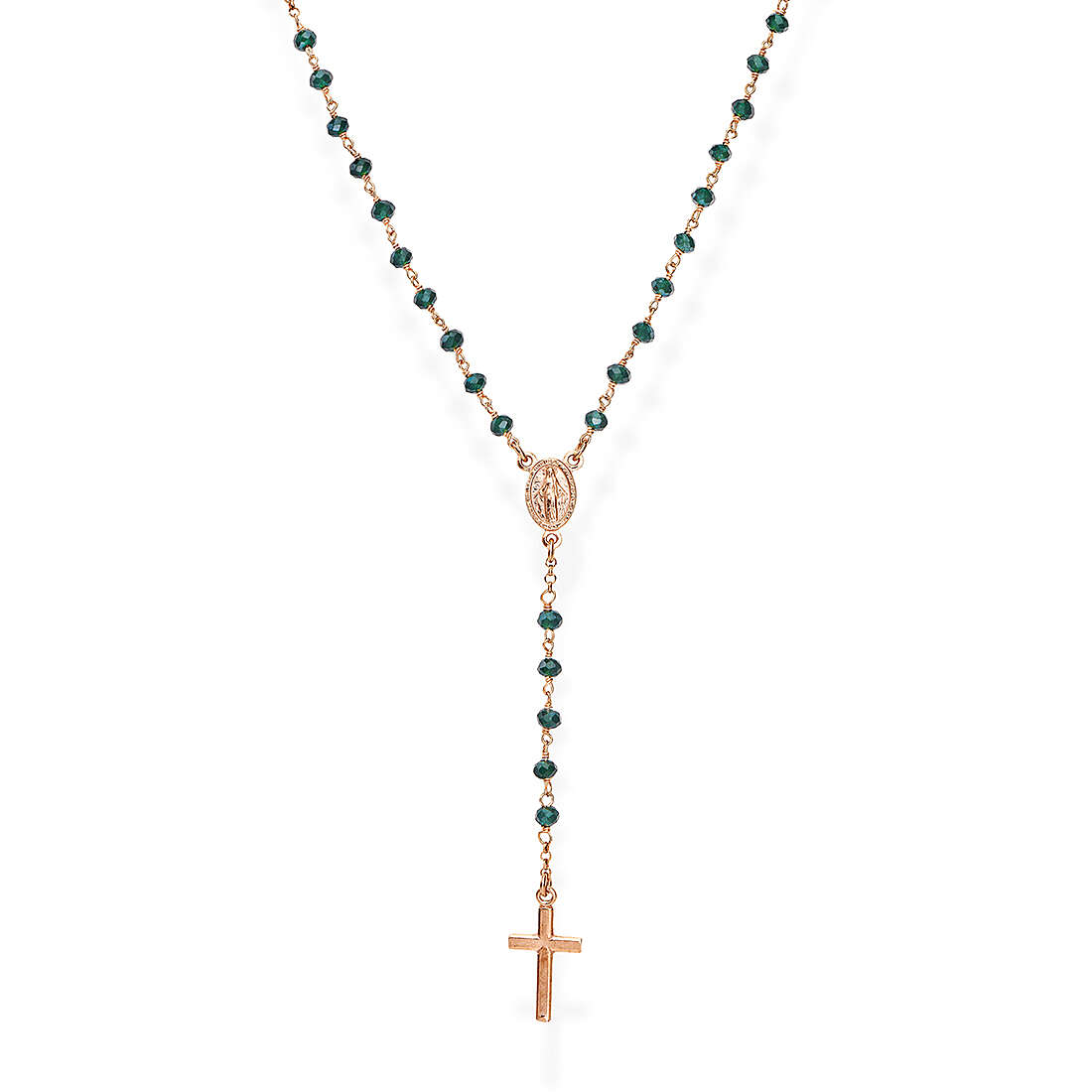 necklace woman jewel Amen Rosari with crucifix CRORVB4
