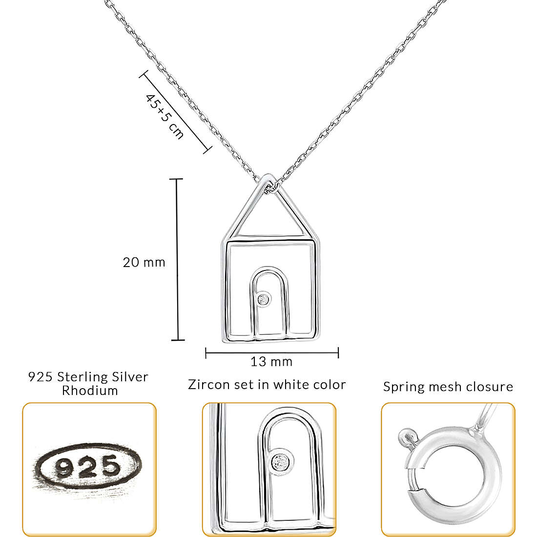 necklace woman jewellery GioiaPura Forme GYCARW0539-S