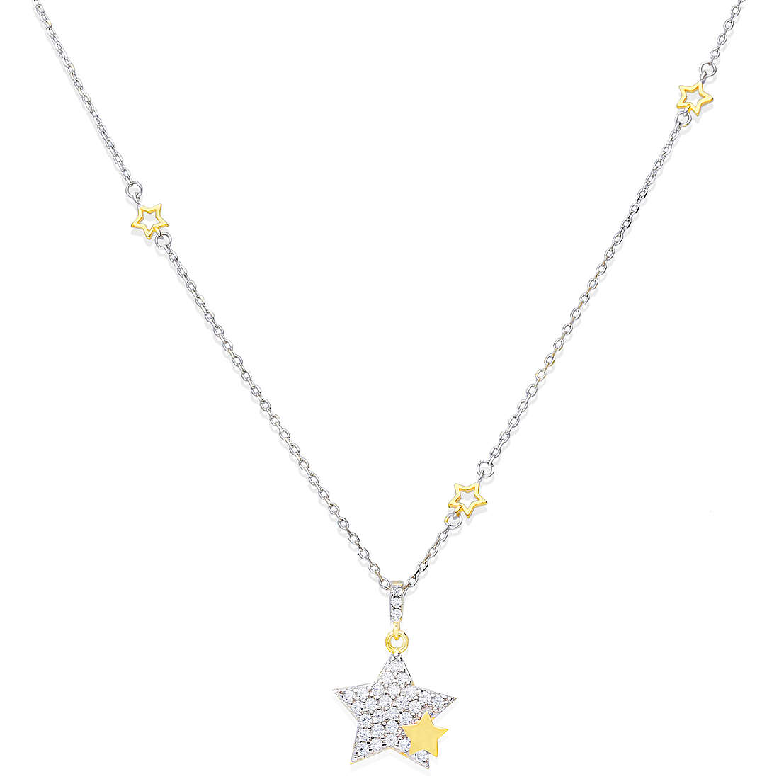 necklace woman jewellery GioiaPura INS028CT332PLWH
