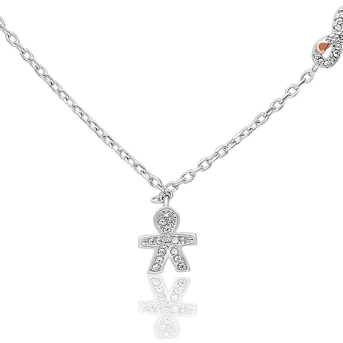 necklace woman jewellery GioiaPura INS028CT411RHWH