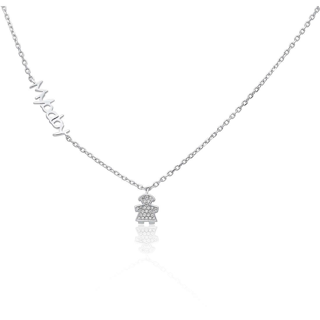 necklace woman jewellery GioiaPura INS028CT413RHWH