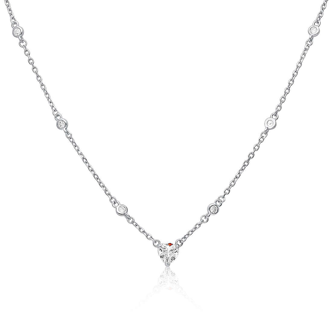 necklace woman jewellery GioiaPura INS028CT440RHWH