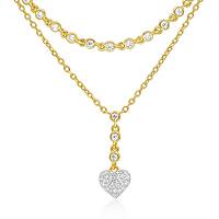 necklace woman jewellery GioiaPura INS028CT444PLWH