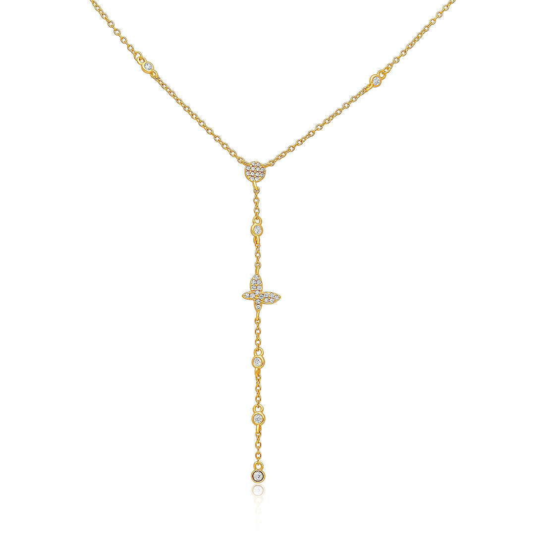 necklace woman jewellery GioiaPura INS028CT501PLWH