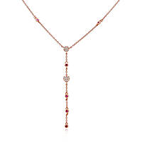 necklace woman jewellery GioiaPura INS028CT502RSRO