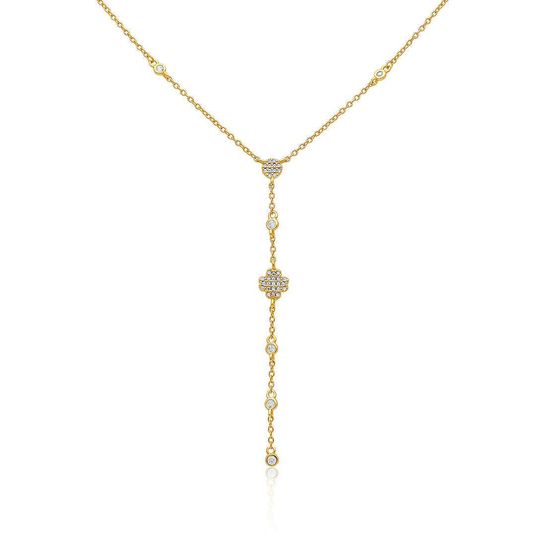 necklace woman jewellery GioiaPura INS028CT503PLWH