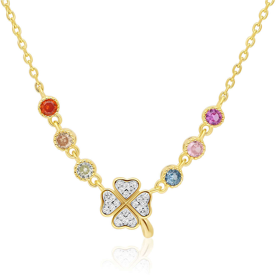 necklace woman jewellery GioiaPura INS028CT521PLMU