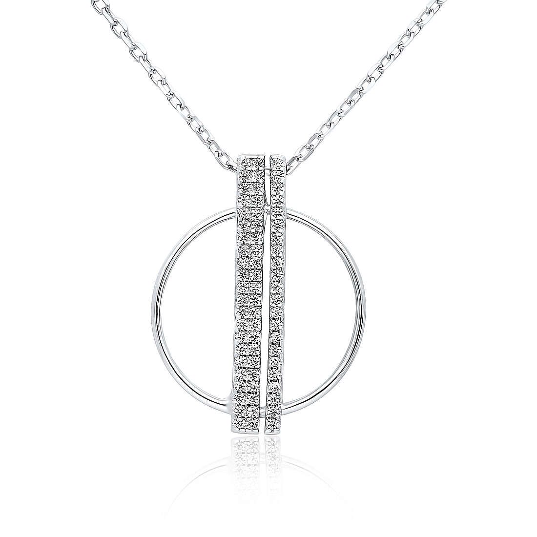 necklace woman jewellery GioiaPura INS028CT542RHWH