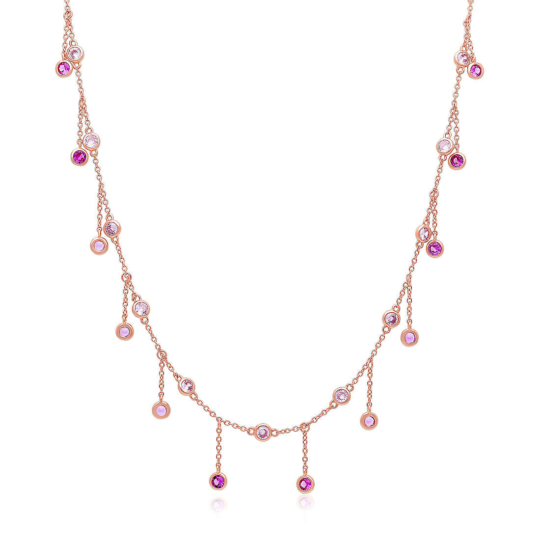 necklace woman jewellery GioiaPura INS058CT007RSDP