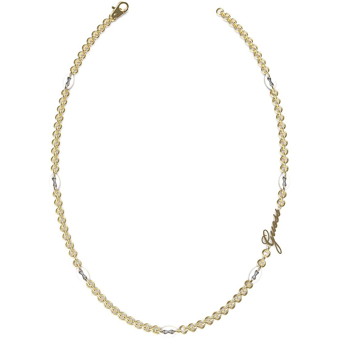 necklace woman jewellery Guess Pop links JUBN01412JWYGWHT/U