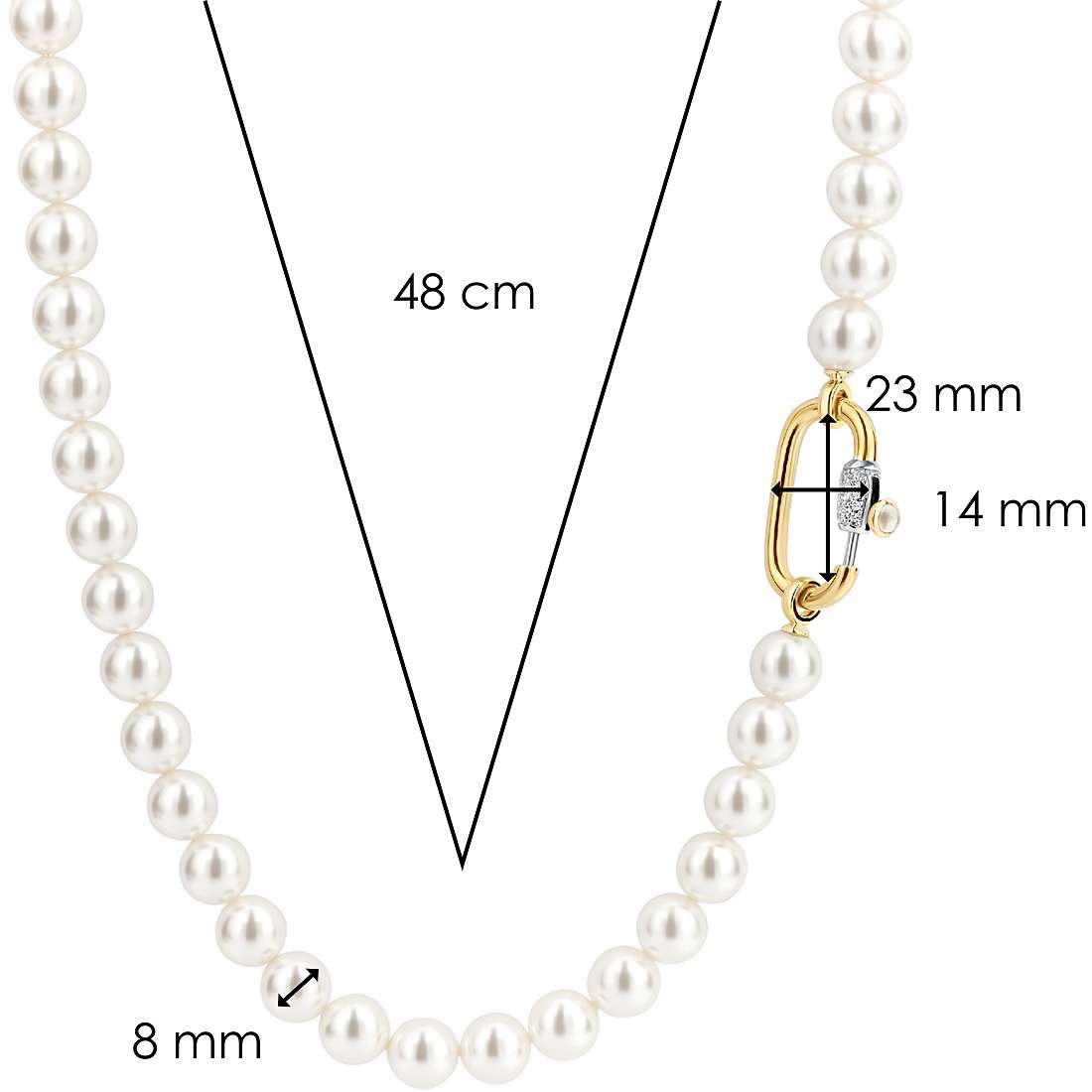 necklace woman jewellery TI SENTO MILANO 3967PW/48