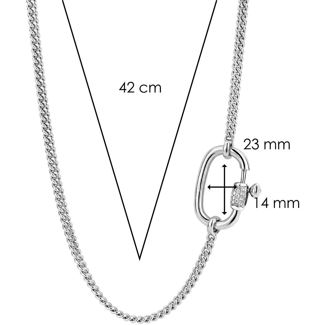 necklace woman jewellery Ti Sento Milano 3968SI/42