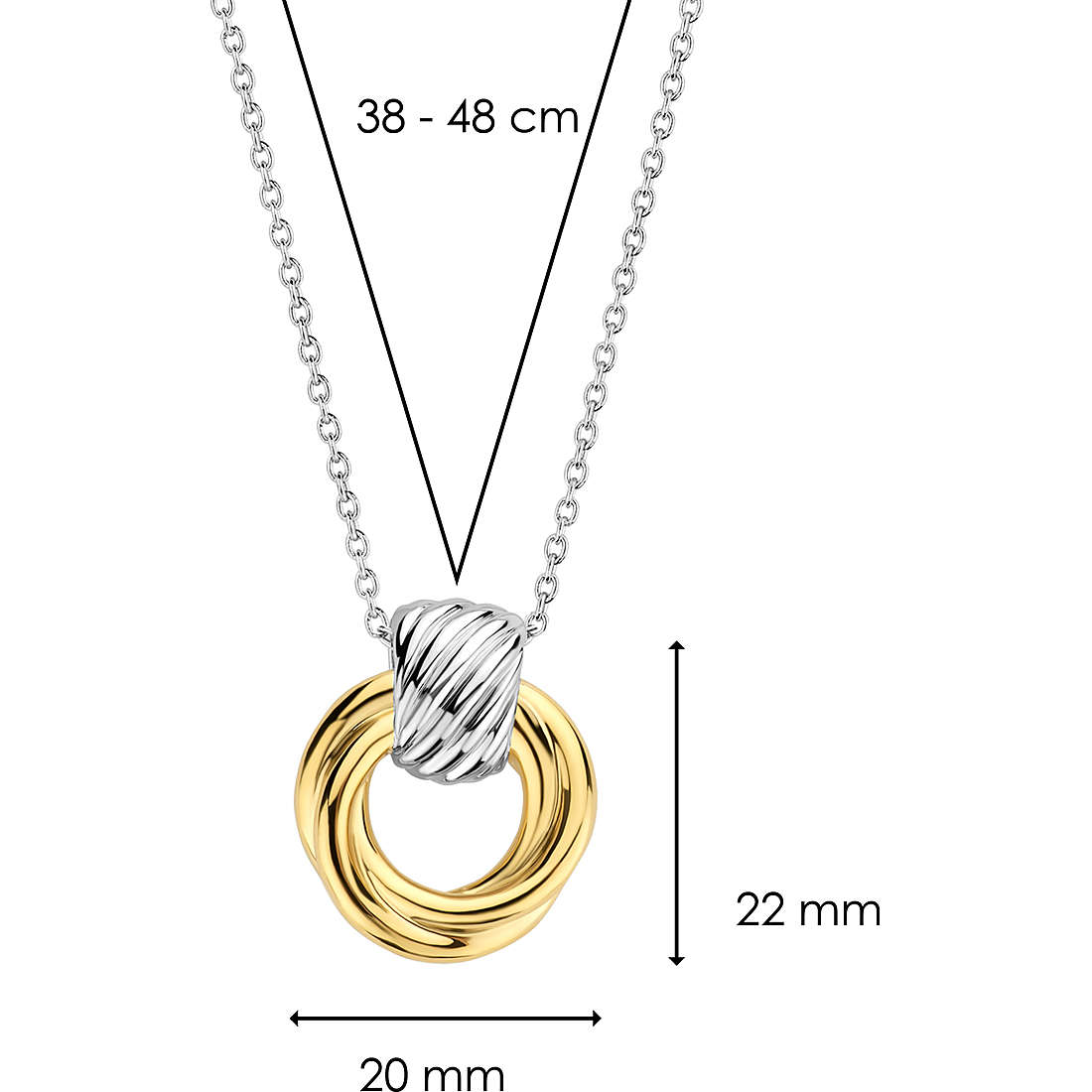 necklace woman jewellery TI SENTO MILANO 3973SY/42