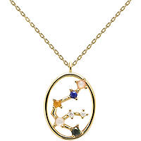 necklace woman zodiac sign Aquarius PDPaola jewel Zodiac CO01-342-U