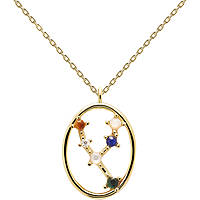 necklace woman zodiac sign Taurus PDPaola jewel Zodiac CO01-345-U