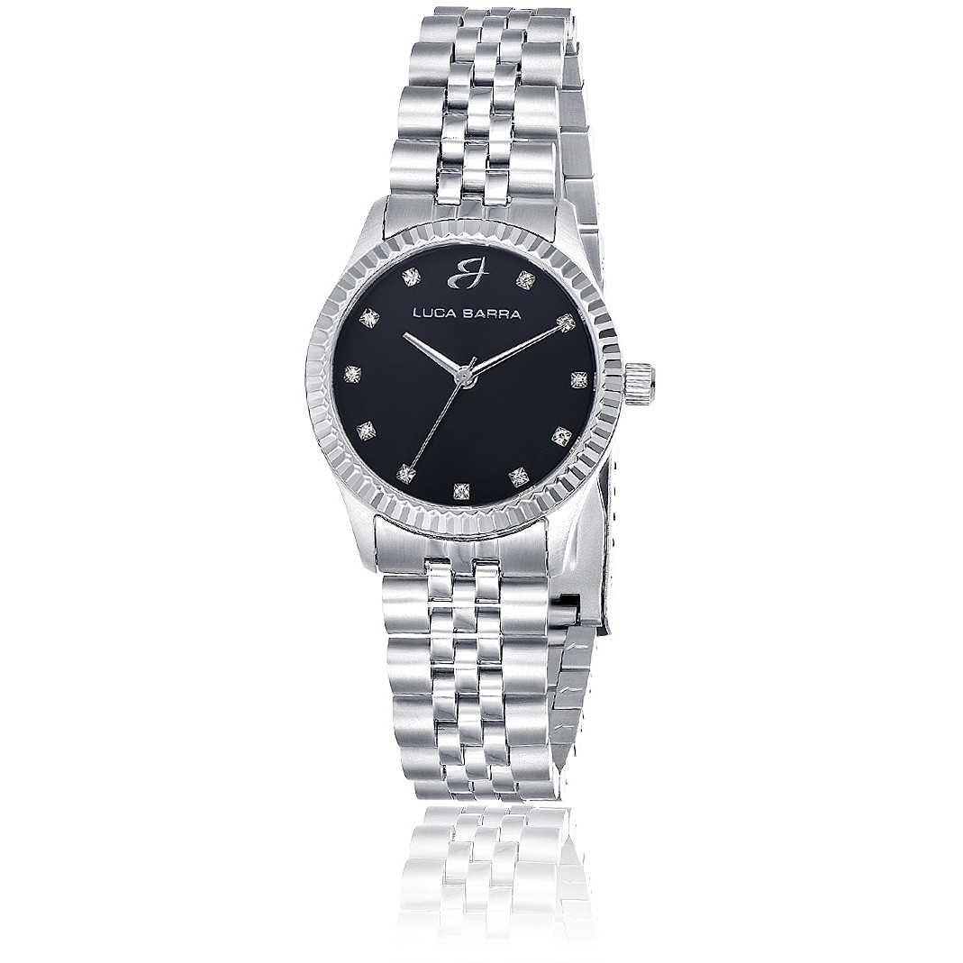 only time watch Steel Black dial woman BW284