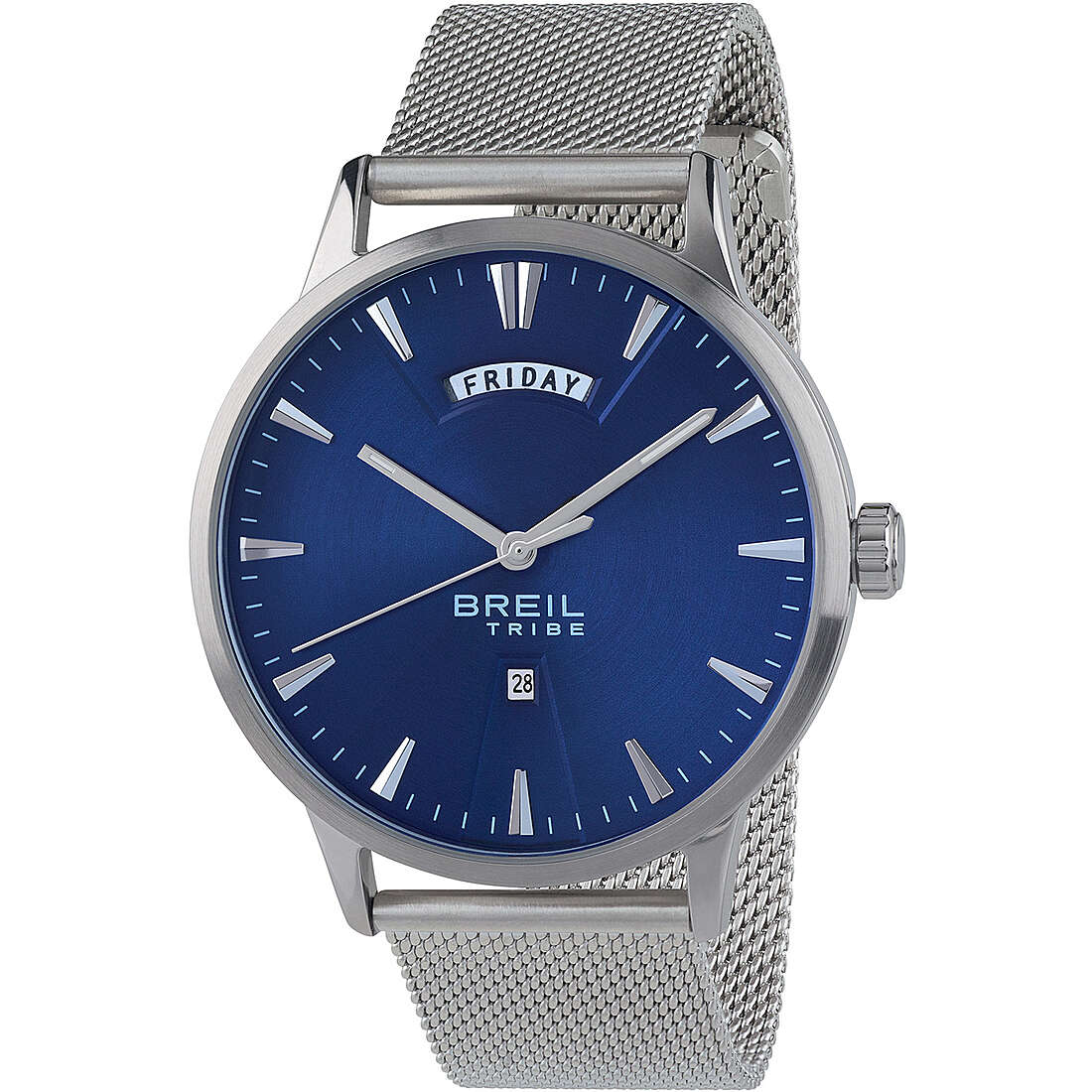 only time watch Steel Blue dial man Friday EW0416