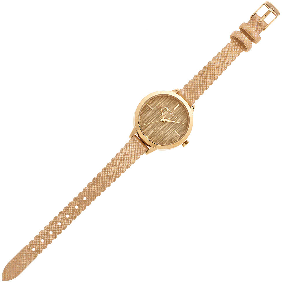 only time watch Steel Gold dial woman 15398G