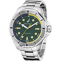 only time watch Steel Green dial man NAPKMS307