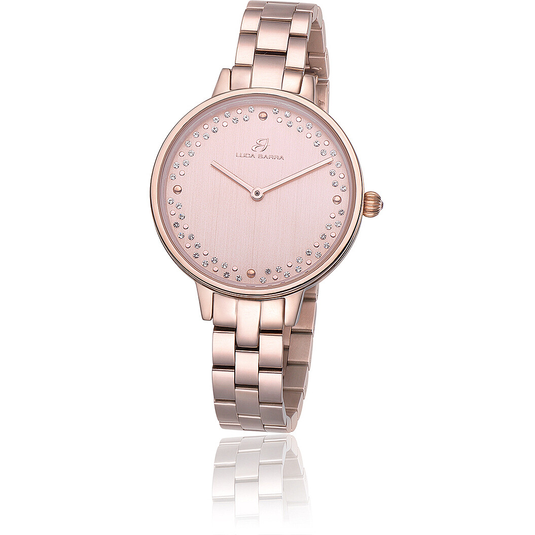 only time watch Steel Pink dial woman BW254