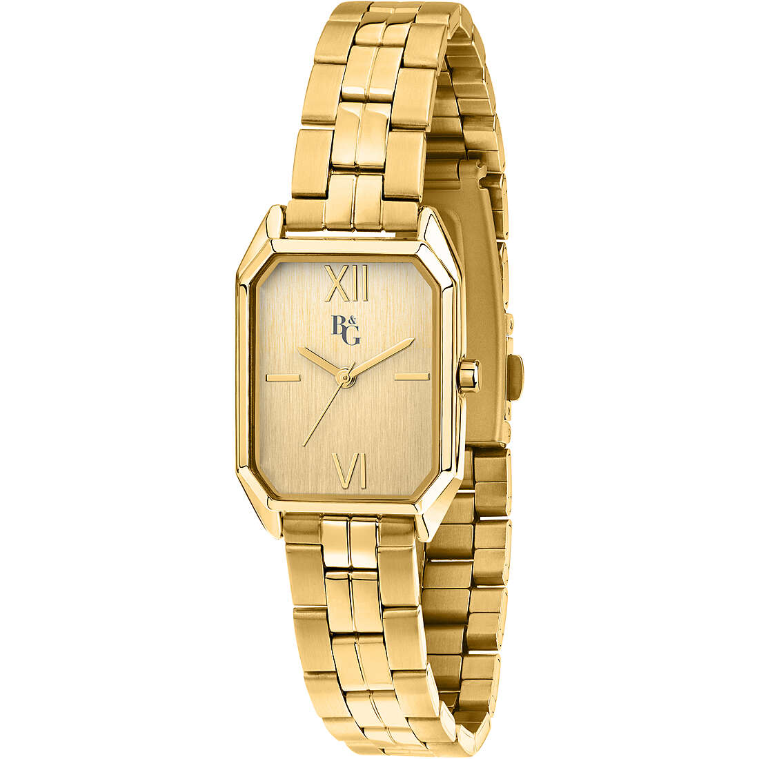 only time watch Steel Yellow dial woman Glamour R3853267511