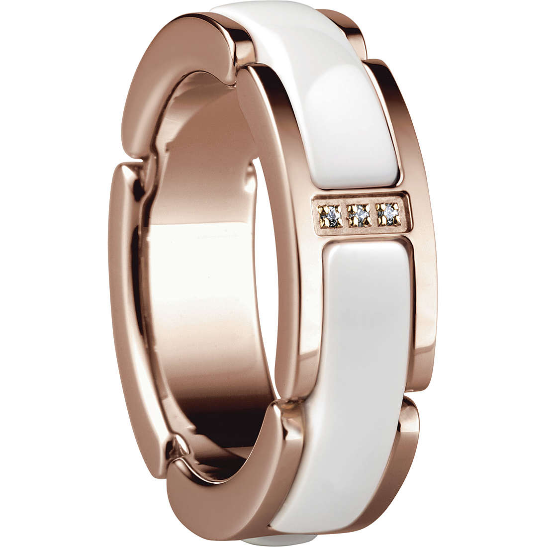 ring band style Bering Ceramic Link jewel woman 502-35-55