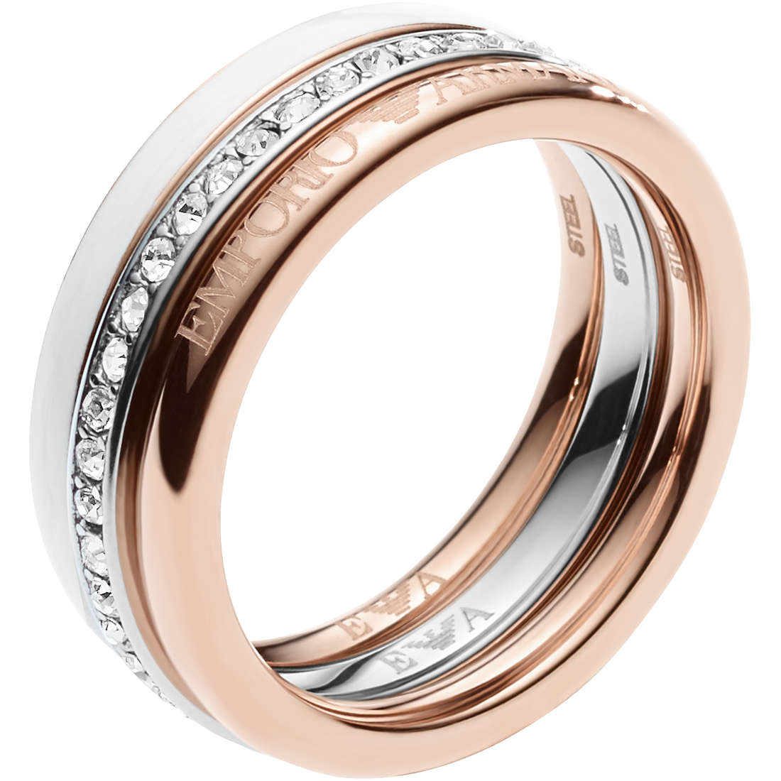 ring band style Emporio Armani jewel woman EGS2363040505