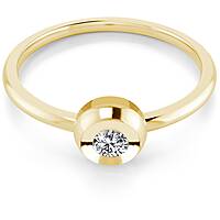 ring Engagement Solitaire GioiaPura Oro e Diamanti GIDAN-005Y