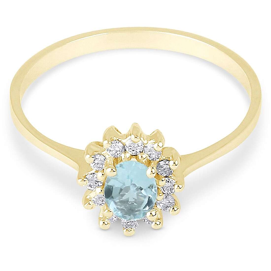 ring Engagement Solitaire GioiaPura Oro e Diamanti GIDANOAQ050-006Y