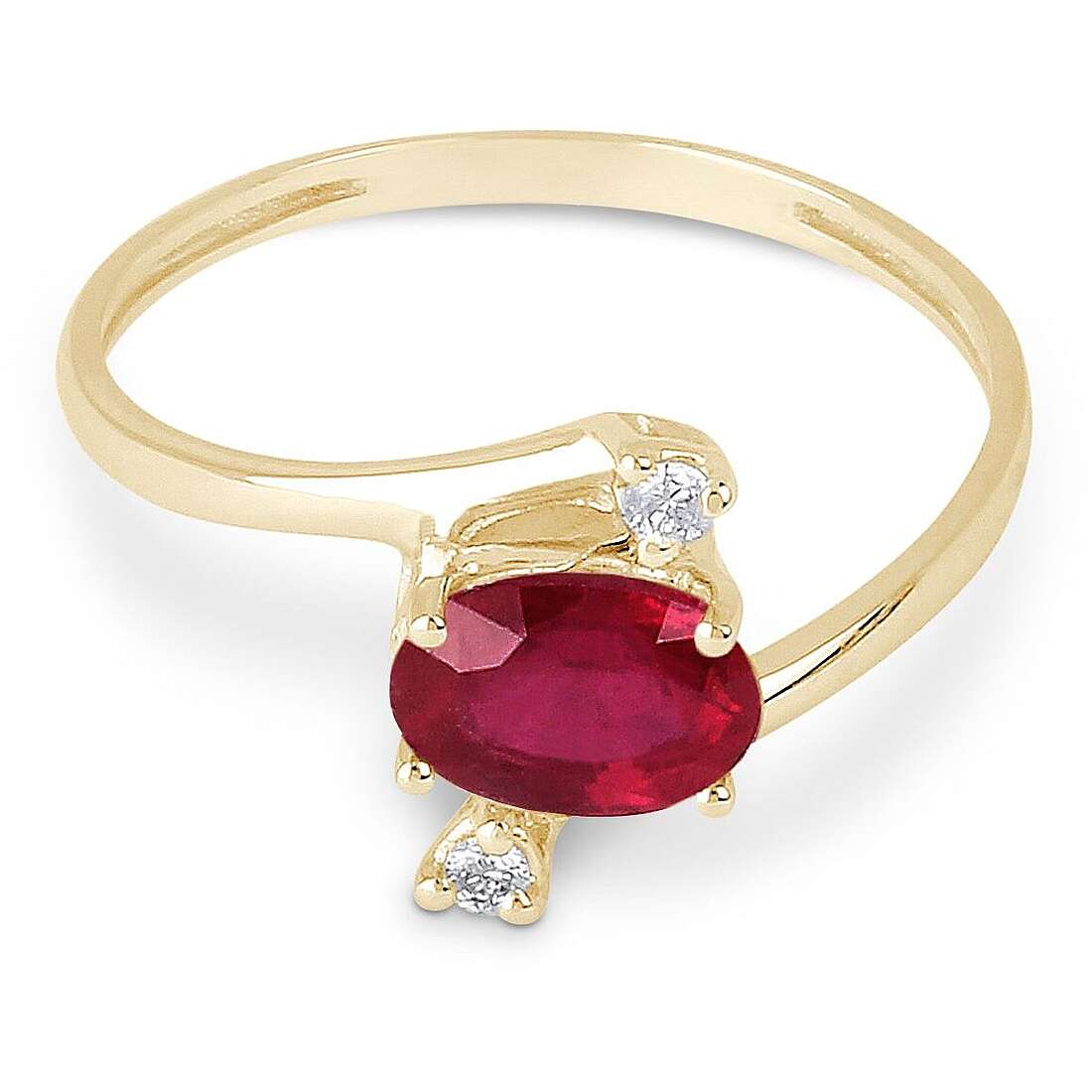 ring Engagement Solitaire GioiaPura Oro e Diamanti GIDANRB115-004Y