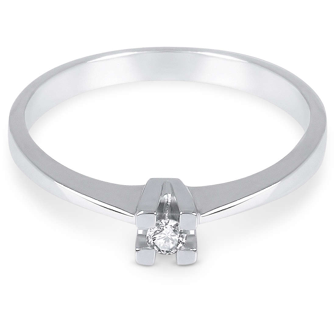 ring Engagement Solitaire GioiaPura Oro e Diamanti GIDASAL-005W