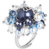 ring jewel 925 Silver woman jewel Pearls, Crystals RAN013B-14