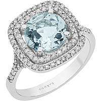 ring jewel Gold woman jewel Diamond, Aquamarine ANQ 298