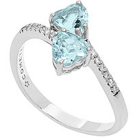 ring jewel Gold woman jewel Diamond, Aquamarine ANQ 330