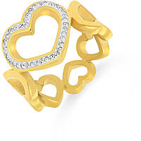 ring jewel woman Steel colour Gold KA005G19