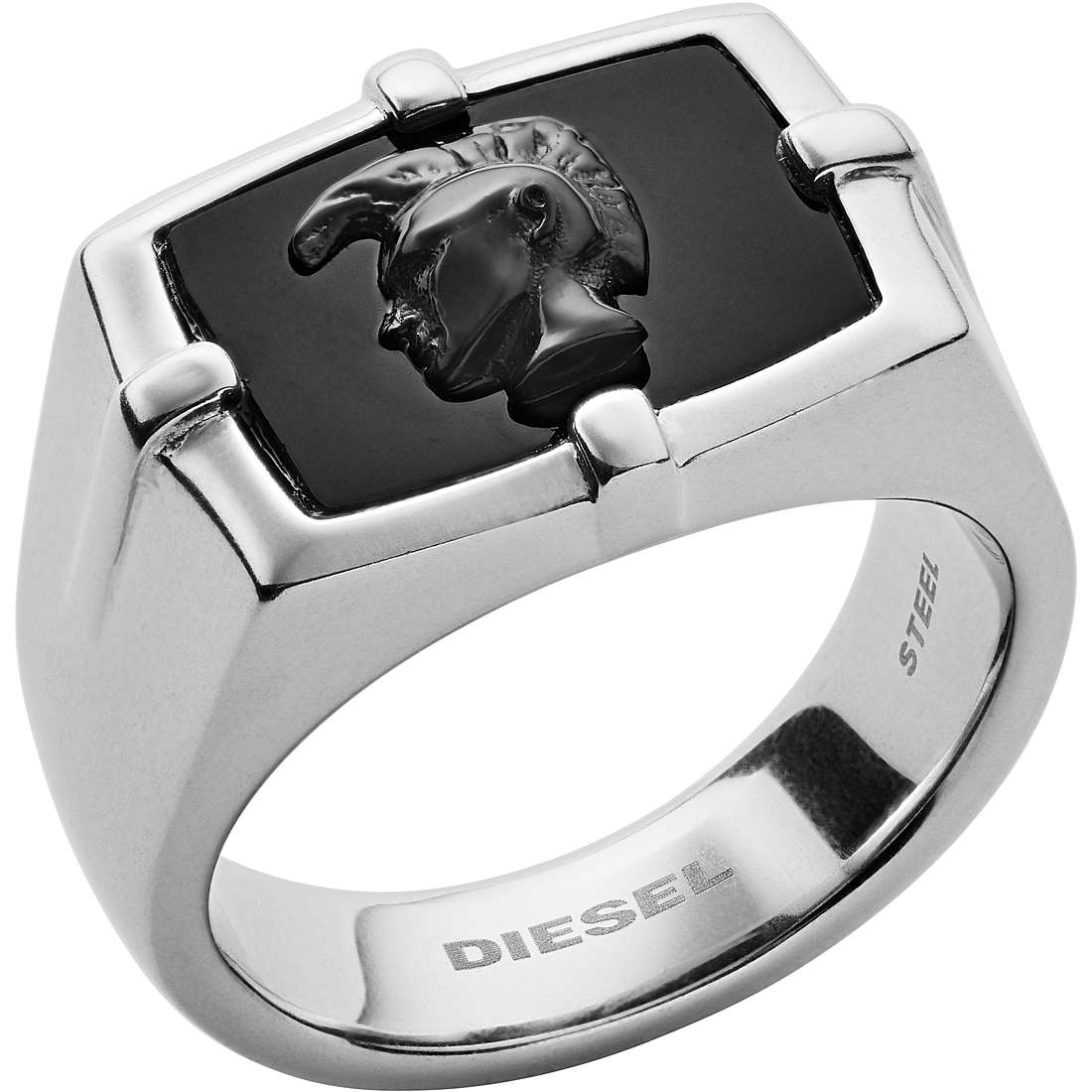 ring man jewellery Diesel Steel DX1175040508
