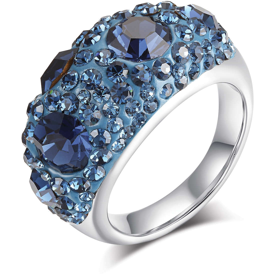 ring Steel woman jewel Crystals LBANK48.13