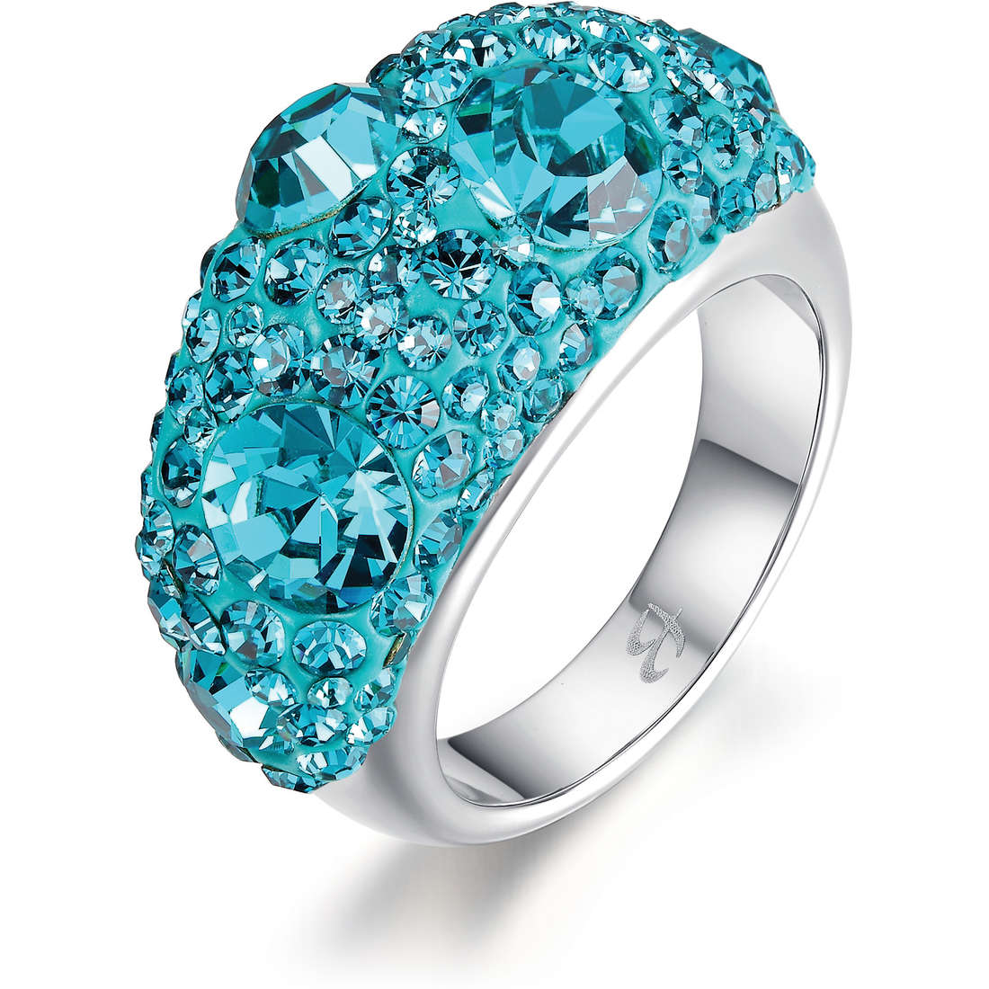 ring Steel woman jewel Crystals LBANK49.13