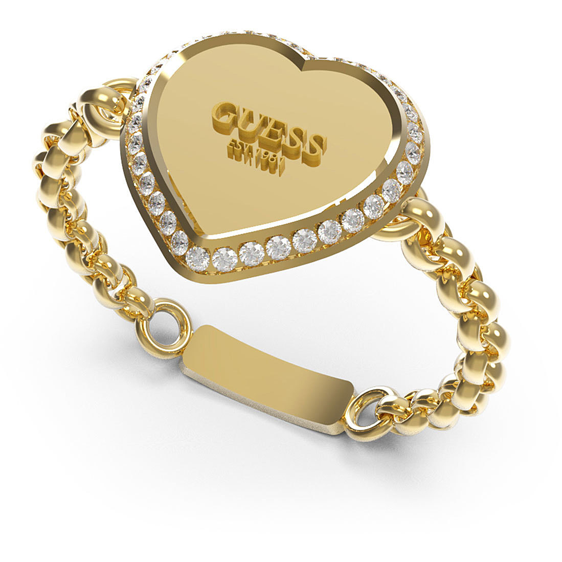 ring woman jewellery Guess Fine Heart JUBR01429JWYG56