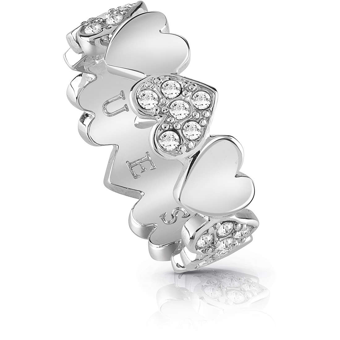 ring woman jewellery Guess Heart Bouquet UBR85024-54