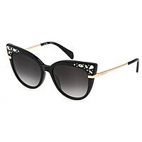 sunglasses Blumarine black in the shape of Butterfly. SBM835S0700