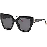 sunglasses Philipp Plein black in the shape of Butterfly. SPP064S0700