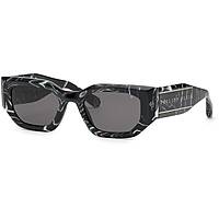 sunglasses Philipp Plein black in the shape of Square. SPP066M0Z21