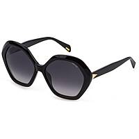 sunglasses Police black in the shape of Hexagonal. SPLD290700