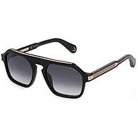 sunglasses Police black in the shape of Hexagonal. SPLE15 530700