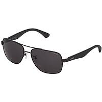 sunglasses Police black in the shape of Oval. SPL655600531